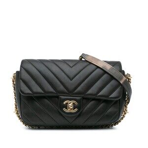 Auth Chanel Mini Rectangular Chevron #230508C28B